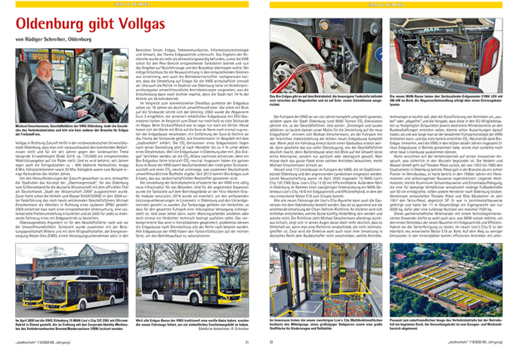 Reportage – Erdgasbusse der VWG Oldenburg